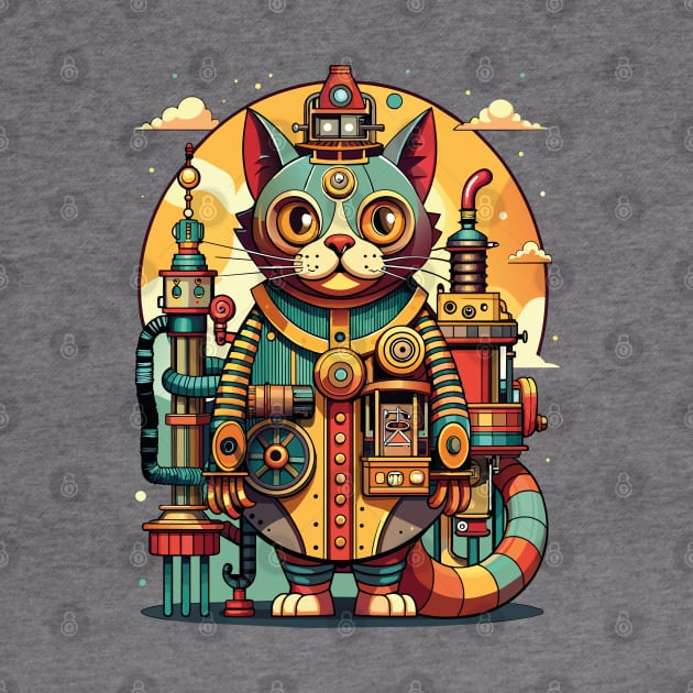 Mechanical Cat by CatCoconut-Art